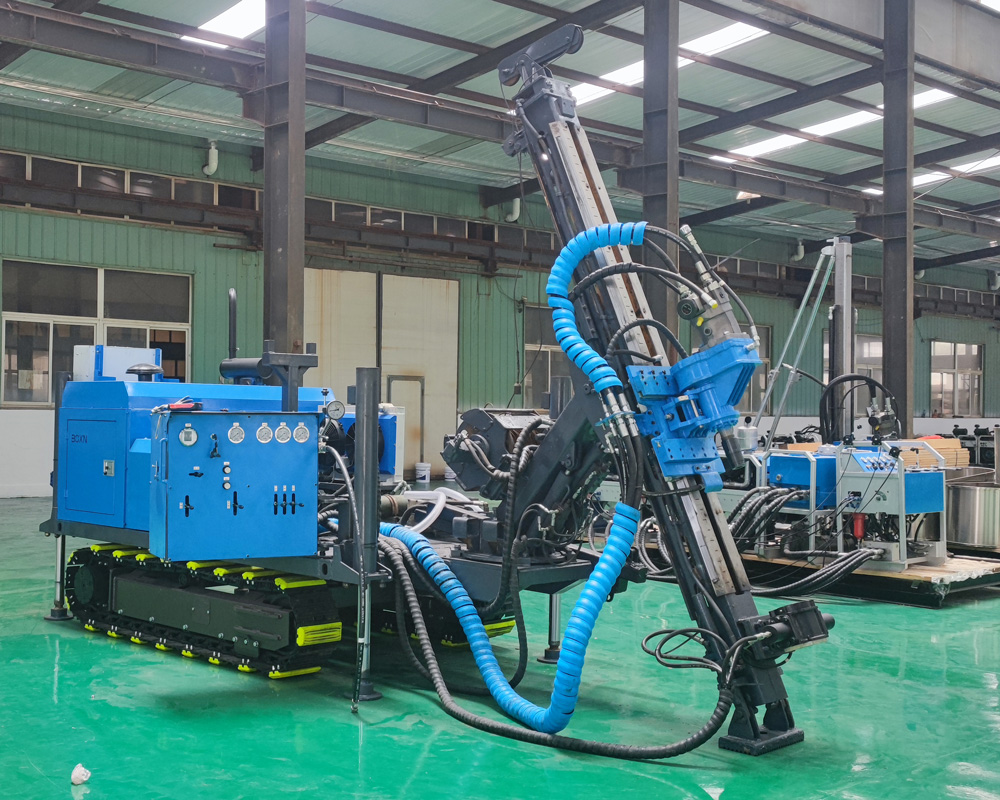 Tampilan keseluruhan mesin bor DTH crawler DTH30C