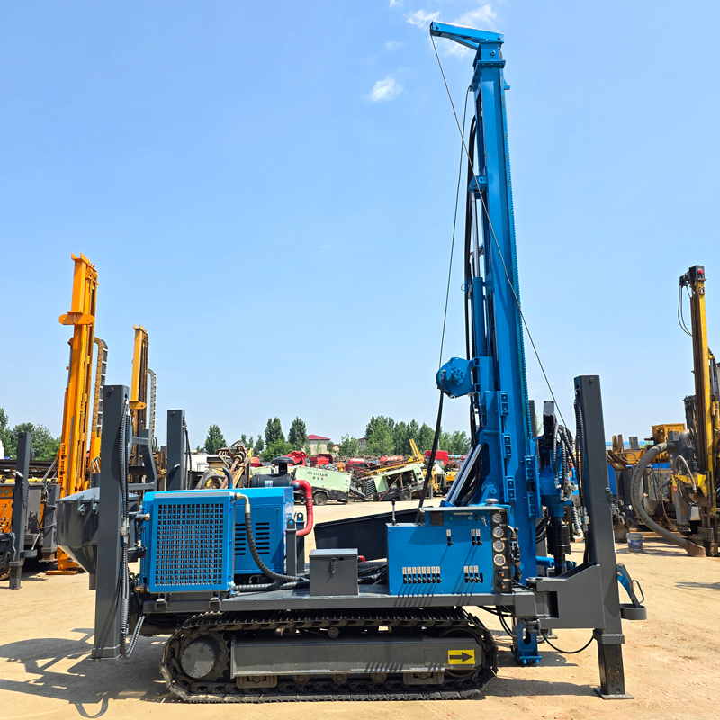 Tampilan Keseluruhan Rig Bor Sumur Air Sirkulasi Balik Air-Lift Tipe Crawler WR500RCE