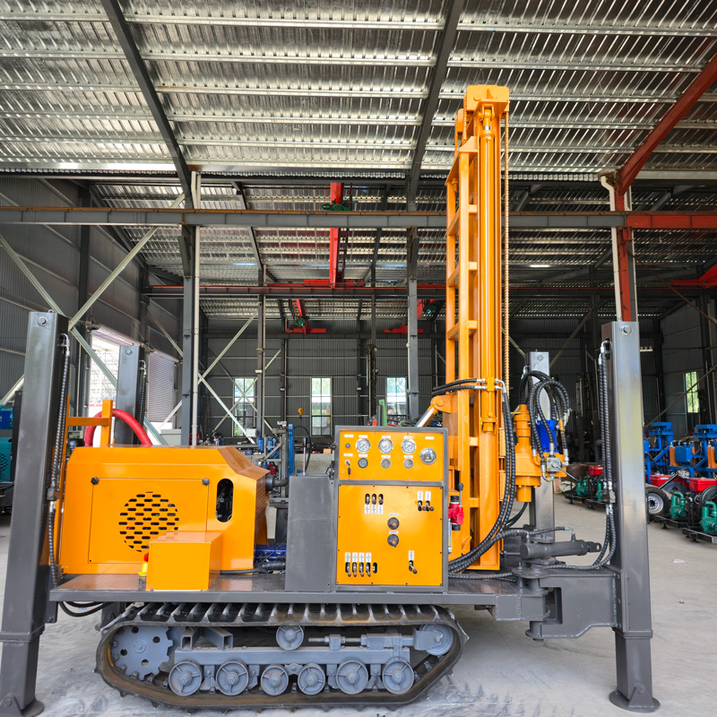 Tampilan Keseluruhan Rig Pengeboran Sumur Air Crawler WR260