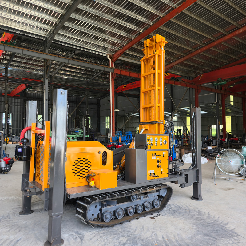 Chassis Crawler dan Kaki Penopang Rig Pengeboran Sumur Air WR260